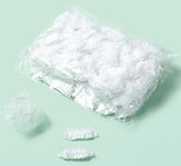 100PCS Disposable Waterproof Ear Covers for Hair Dye, Transparent Elastic Earmuffs Protective Plastic Wrap for Shower Salon